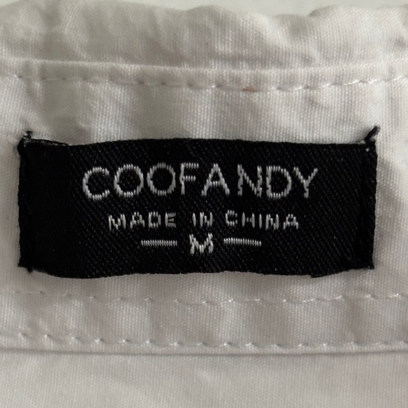 Men's Western style white shirt. Rodeo. Cowboy. Size Medium.  SKU 5 - Picture 3 of 8